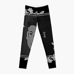 Joji Leggings - Joji Floral Portrait BW Leggings RB3006