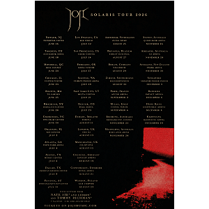 Joji 2026 SOLARIS Tour Date Joji Posters