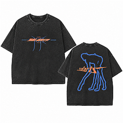 Solaris Blue Creature Vintage LA2207 Joji Wash T-Shirts