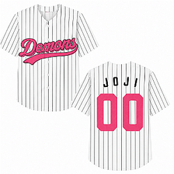 Demons 00 the EU edition 2026 Pink and White DTNK1708  Joji Baseball Jersey