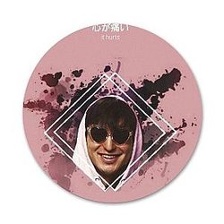 Joji Pins - Joji Pink Blackground Photo Print Metal Pin Accessories