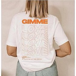 Joji T-Shirts - Gimme Love Printed Back Graphic Classic T-Shirt