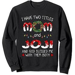 Joji Sweatshirts - Mom and Joji Pullover Christmas Sweatshirt Sweatshirt