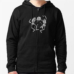 Joji Jackets - Skull Dancing Classic Zipped Hoodie