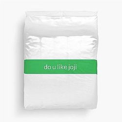 Do You Like Joji - Green Duvet Cover