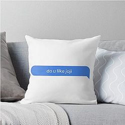 Do You Like Joji Blue Throw Pillow