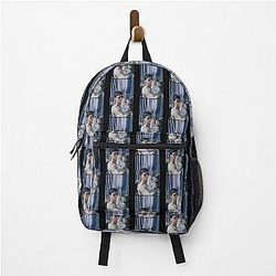 Joji White Flowers Backpack