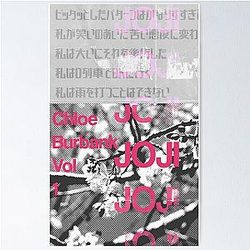 Joji Typography Poster