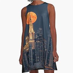Rooftop Jon Pardi City A-Line Dress