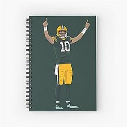 Jordan Love Spiral Notebook