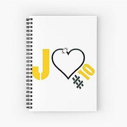 Jordan Love QB1 Green Bay Packers Spiral Notebook