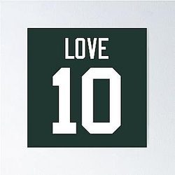 Jordan Love 10 Packers Poster