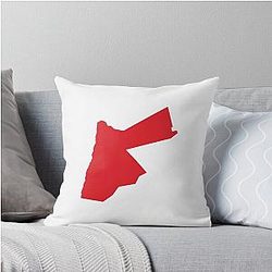 Jordan Love Red Throw Pillow