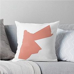 Jordan Love Peach Throw Pillow