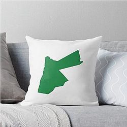 Jordan Love Green Throw Pillow