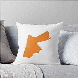 Jordan Love Orange Throw Pillow