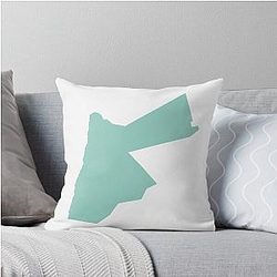 Jordan Love Mint Throw Pillow