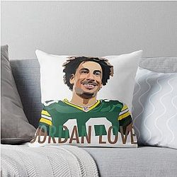 JORDAN LOVE GREEN BAY Throw Pillow