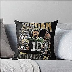 Jordan Love Throw Pillow
