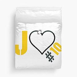 Jordan Love QB1 Green Bay Packers Duvet Cover