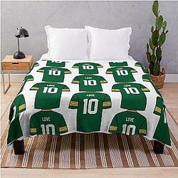 Jordan Love Jersey Blanket