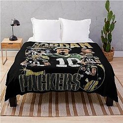 Jordan Love Throw Blanket