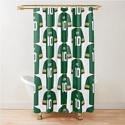 Jordan Love Jersey Shower Curtain
