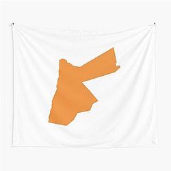Jordan Love Orange Tapestry