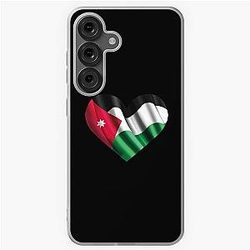 Jordanian Flag Heart - Jordan Samsung Galaxy Soft Case