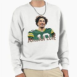 10 Jordan Love Green Bay Pullover Sweatshirt