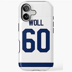 Toronto Maple Leafs Joseph Woll Away Jersey iPhone Tough Case