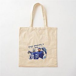 Give Goalies a Gun: Joseph Woll & Anthony Stolarz Cotton Tote Bag