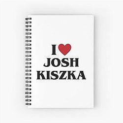 I Love Josh Kiszka Spiral Notebook