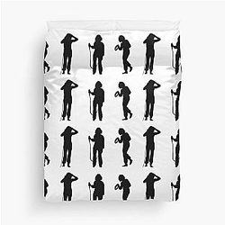 Josh Kiszka Silhouette 2021 Duvet Cover
