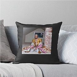JPEGMAFIA All My Heroes Cornballs Album Cover Throw Pillow