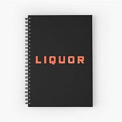 Jpeg Mafia Offline Liquor Aesthetic Hip Hop Black Spiral Notebook