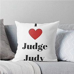 I Love Judge Judy Throw Pillow
