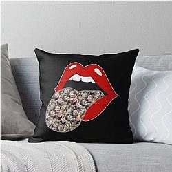 Judge Judy Red Lips Throw Pillow