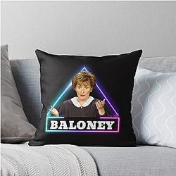 Judge Judy Baloney Throw Pillow