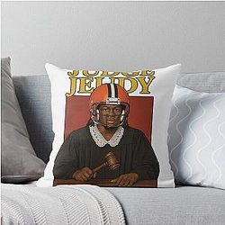 Judge Judy Jerry Jeudy Cleveland Browns Throw Pillow