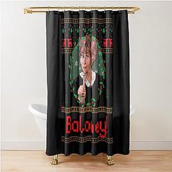 Judge Judy Ugly Christmas Sweater Baloney Shower Curtain