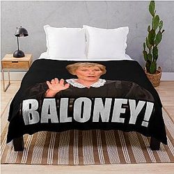 Judge Judy Baloney Throw Blanket