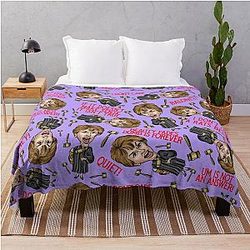 Purple Judge Judy Throw Blanket