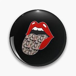 Judge Judy Red Lips Pin