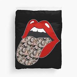 Judge Judy Red Lips Duvet Cover