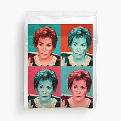 Judge Judy Pop Art Duvet Cover