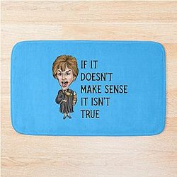 You can't lie to Judge Judy bath mat