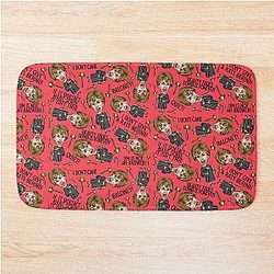 Red Judge Judy Bath Mat