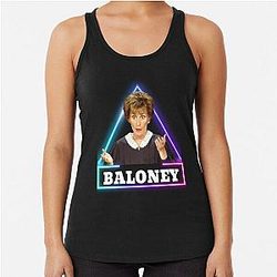 Judge Judy Only Can Judge Me Baloney Racerback Tank Top
