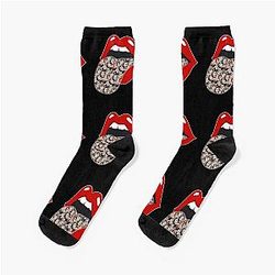Judge Judy Red Lips Socks